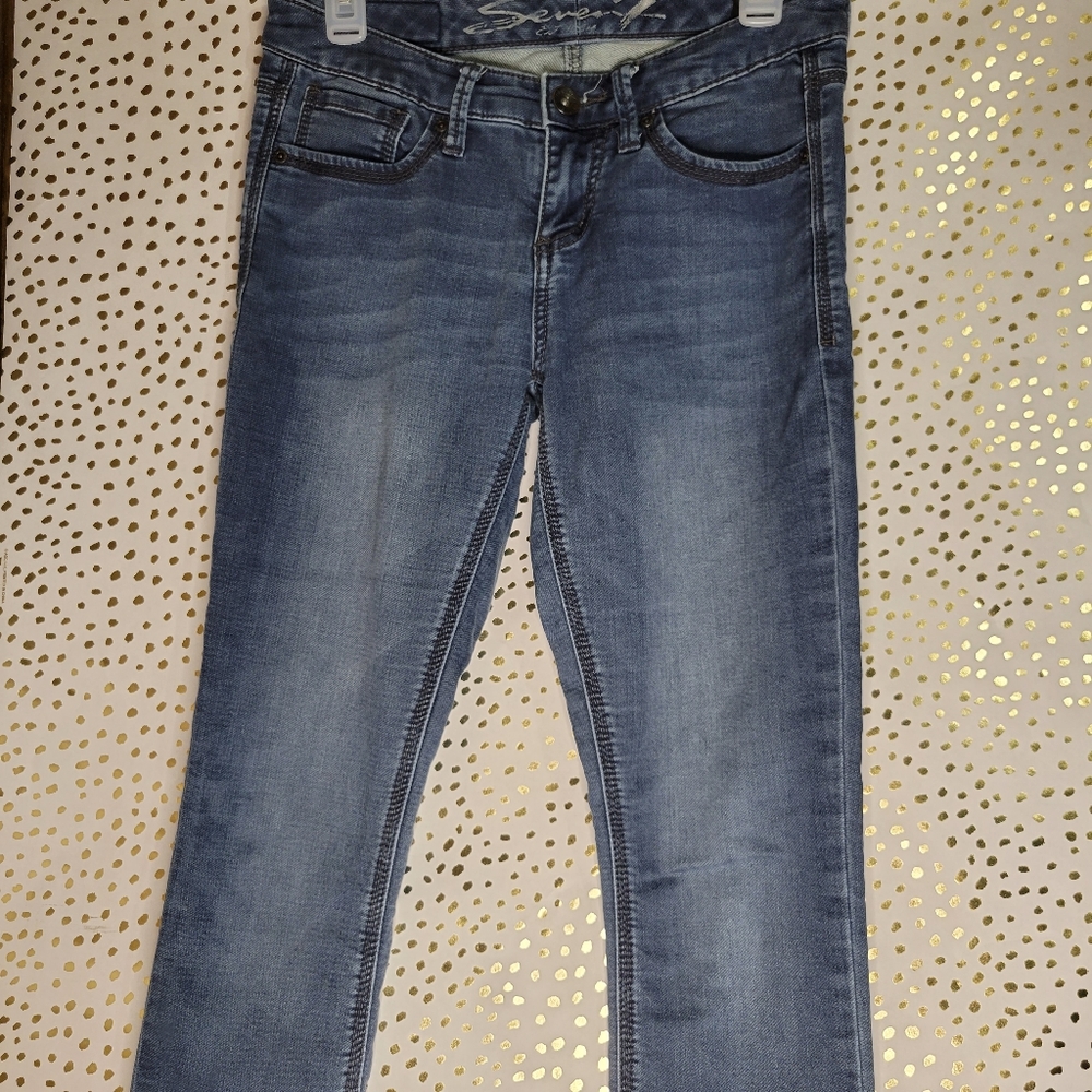 Seven7 Women's Skinny Jeans - Medium Blue